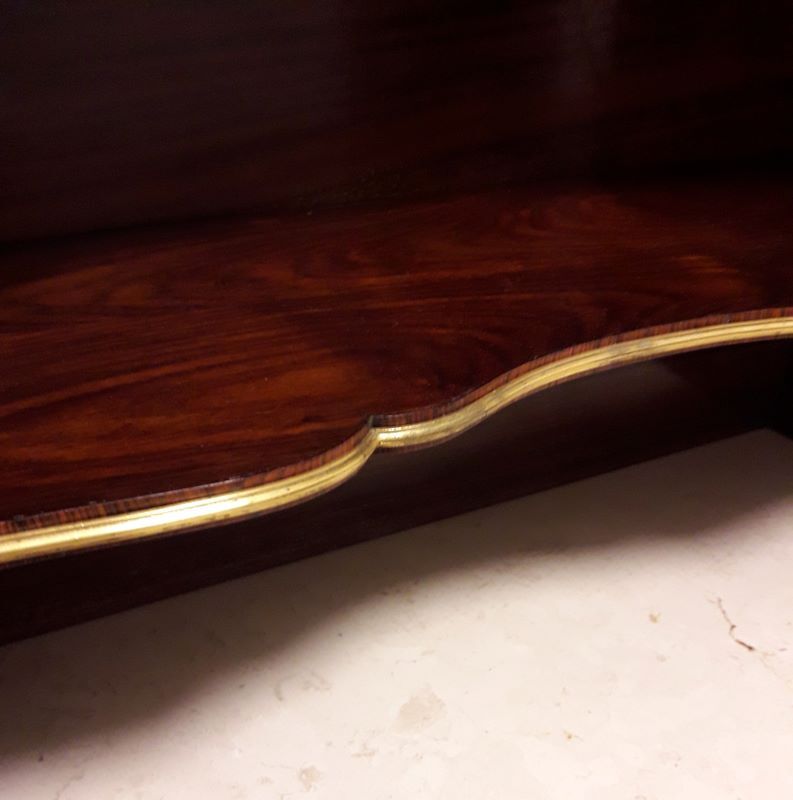 Library shelf, marquetry and gilded bronzes Napoleon III