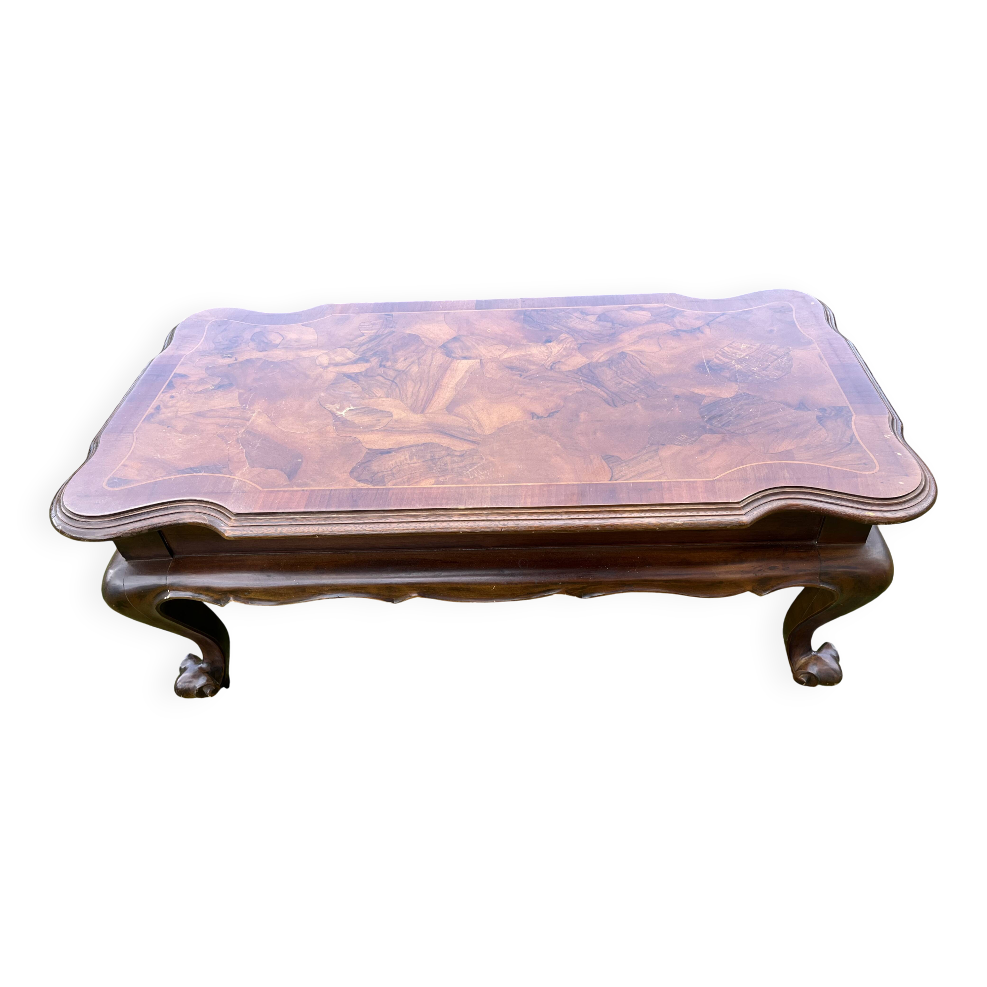Louis XV wooden coffee table