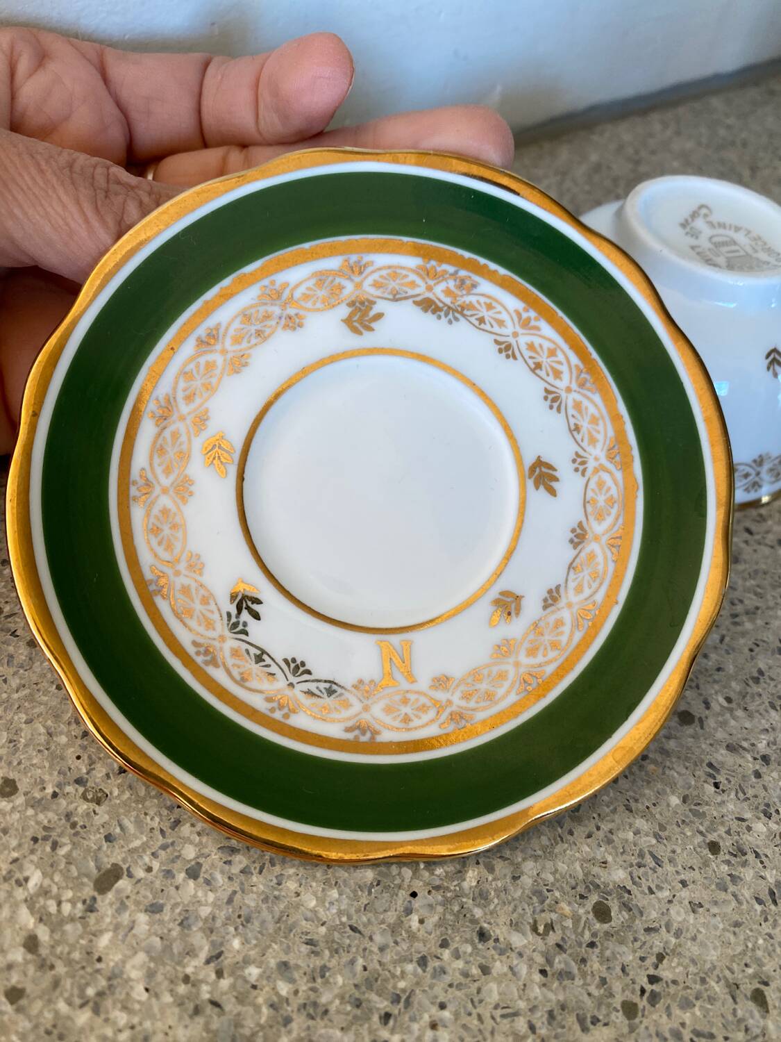 Tasse et sous tasse Napoléon