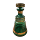 Vintage Venetian style green glass carafe