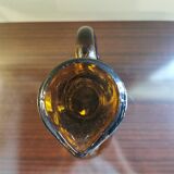 Vintage pitcher amber glass
