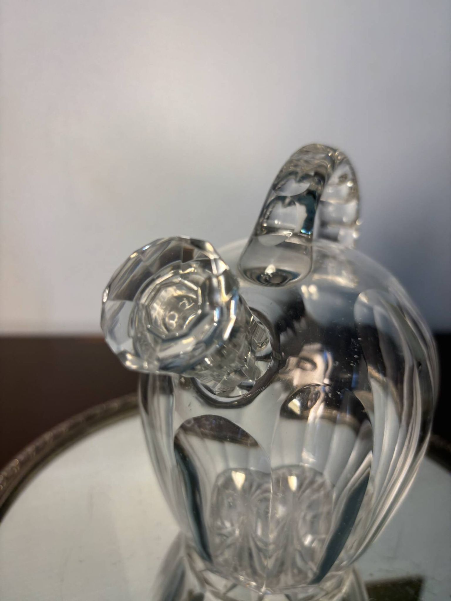 Carafe en cristal Saint Louis début 20ème