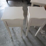 Pair of painted wooden nightstands