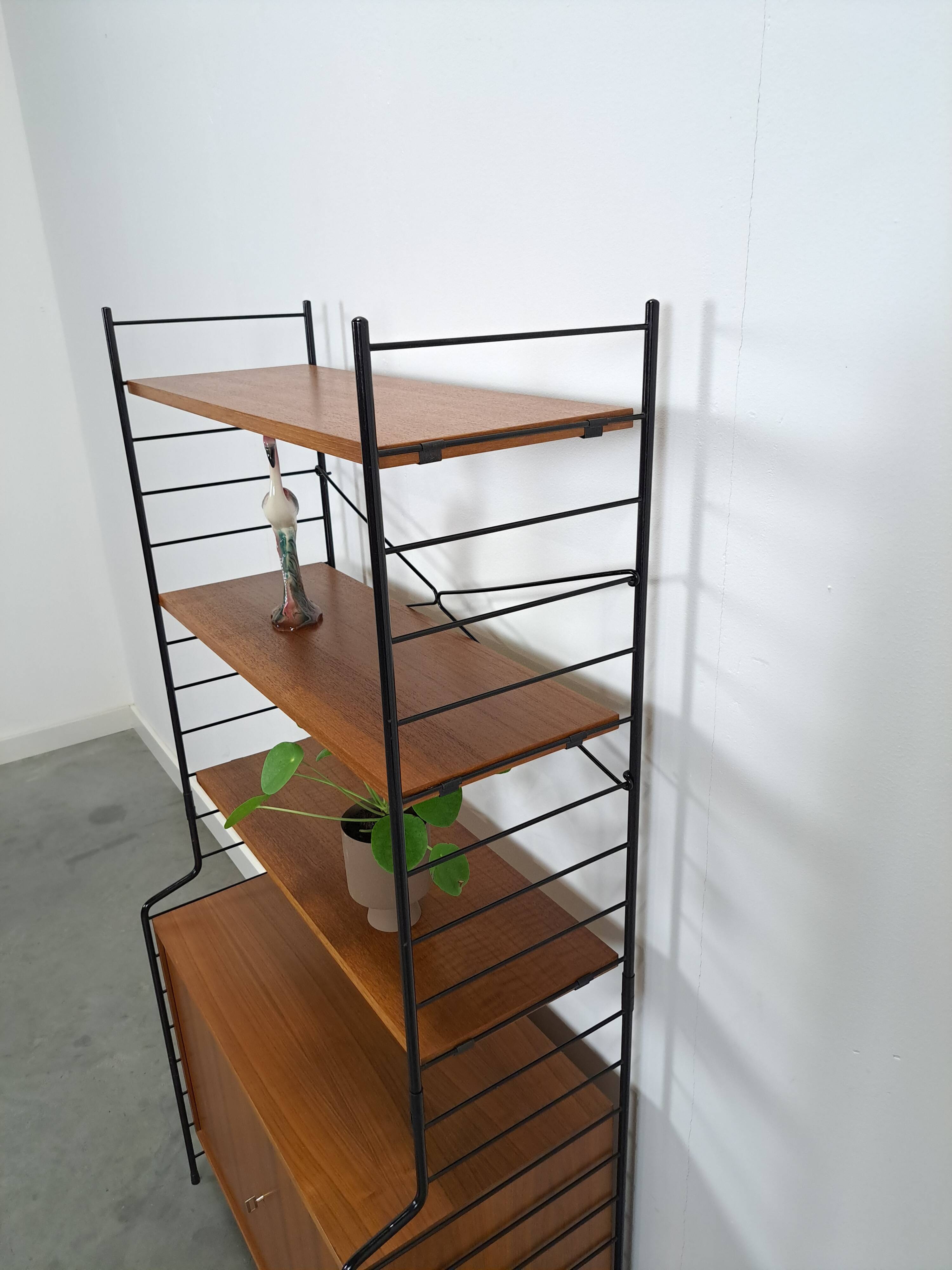 WHB teak design modulaire kast met drie planken