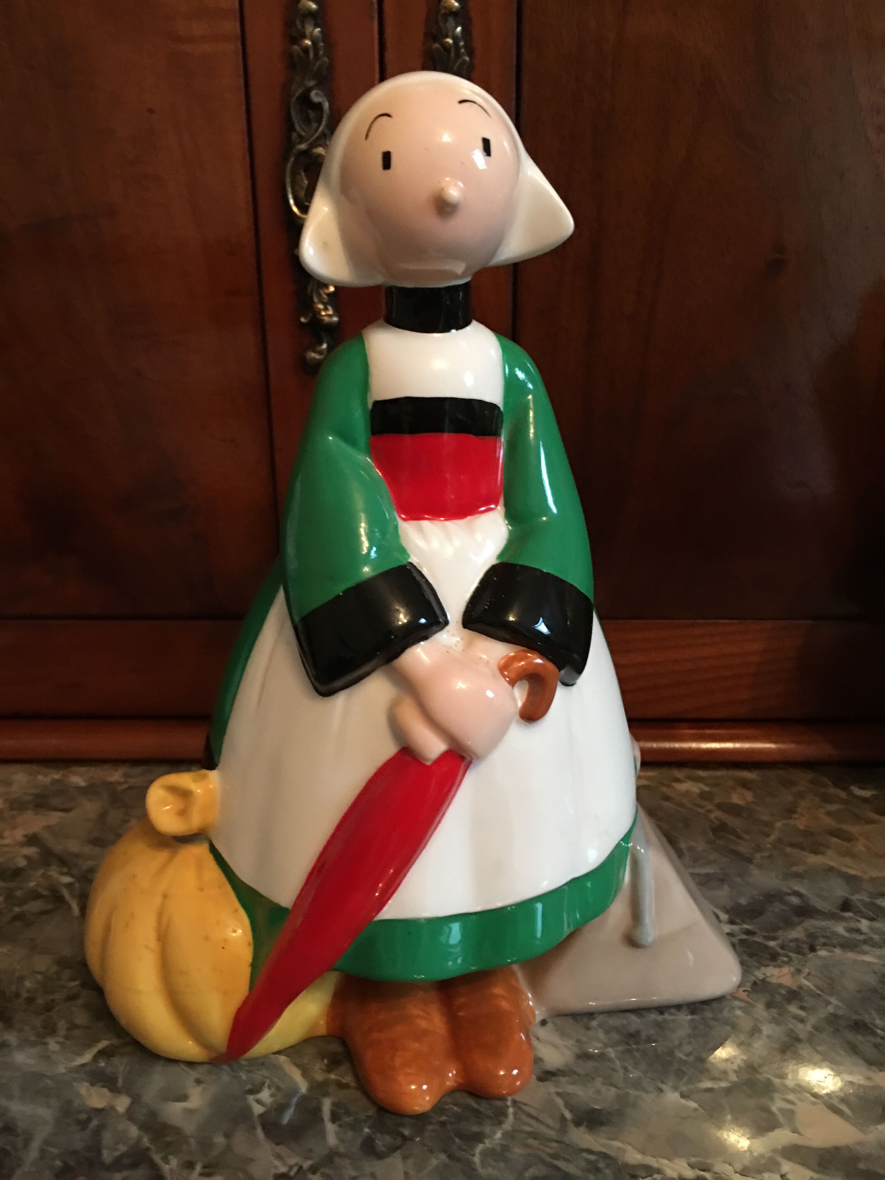 Bécassine - Plastoy PVC Figure - Bécassine with basket & umbrella