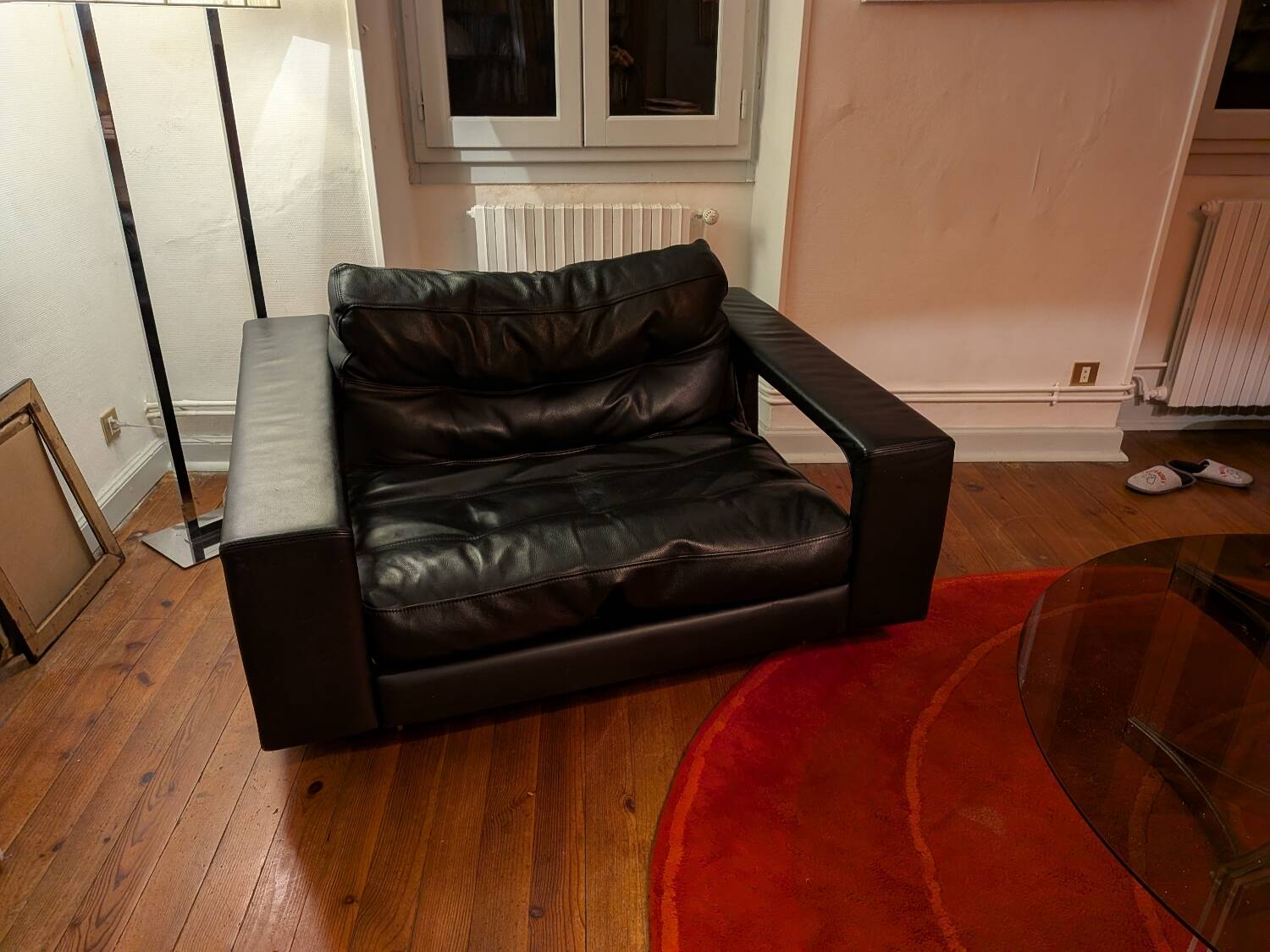 Steiner leather armchair