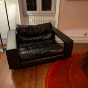 Fauteuil en cuir Steiner