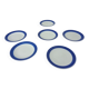 Swedish Stoneware Koka Plates by Hertha Bengtson for Rörstrand, 1960s, Set of 6