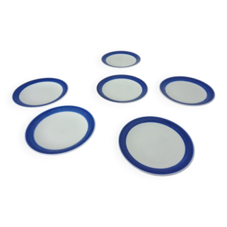 Swedish Stoneware Koka Plates by Hertha Bengtson for Rörstrand, 1960s, Set of 6