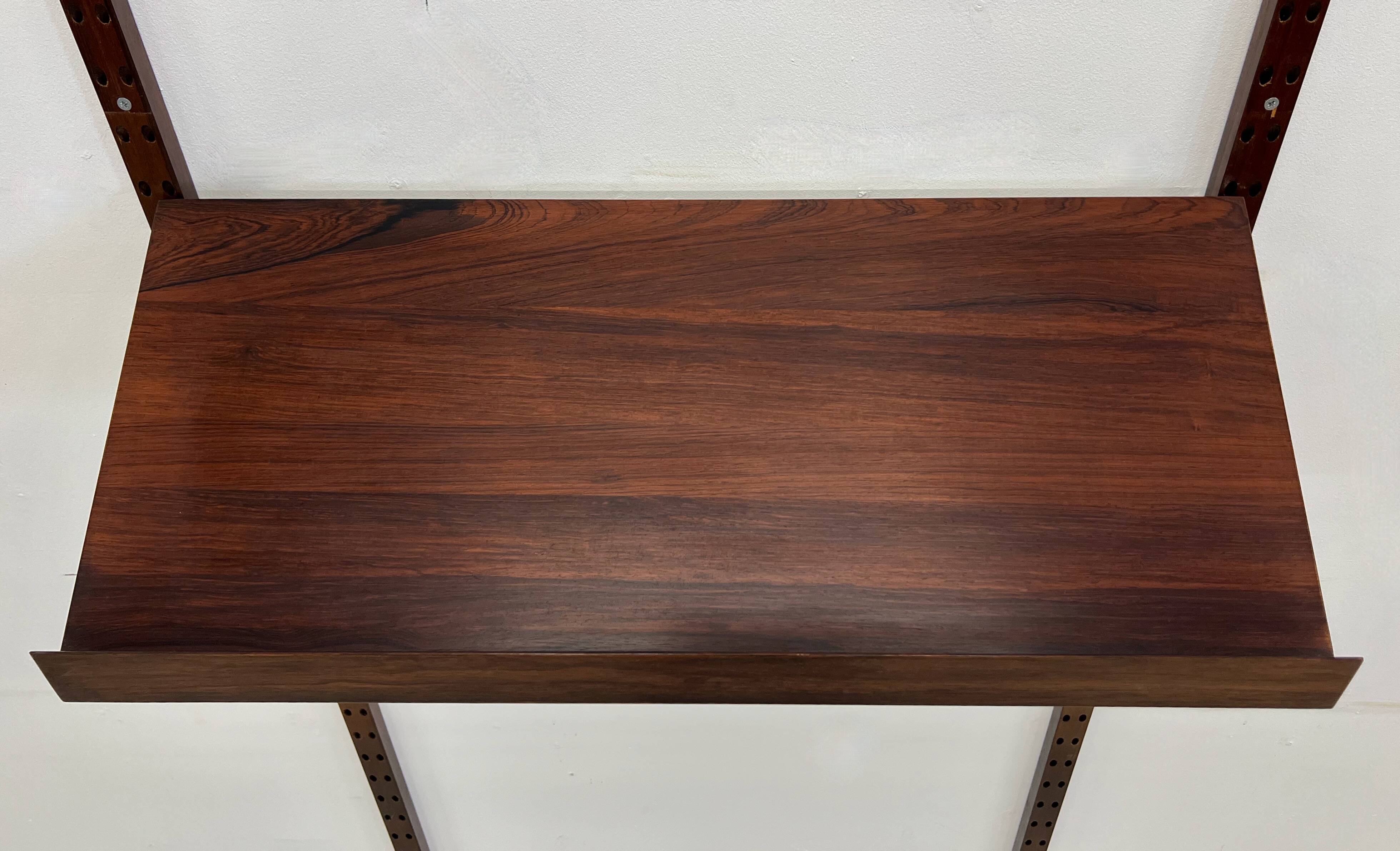 Poul Cadovius Rosewood Magazine Shelf, 1960s