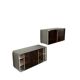 Vintage modular aluminum wall unit — 60s-70s
