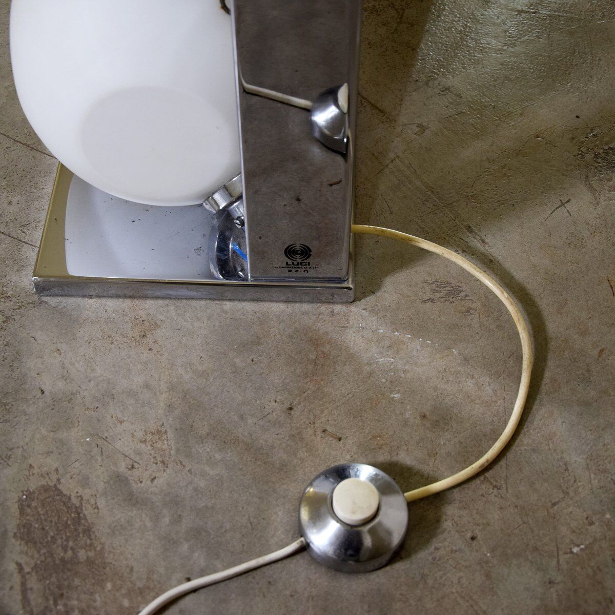 Floor lamp model 440 Space Age by Luci Italia, set of 2.