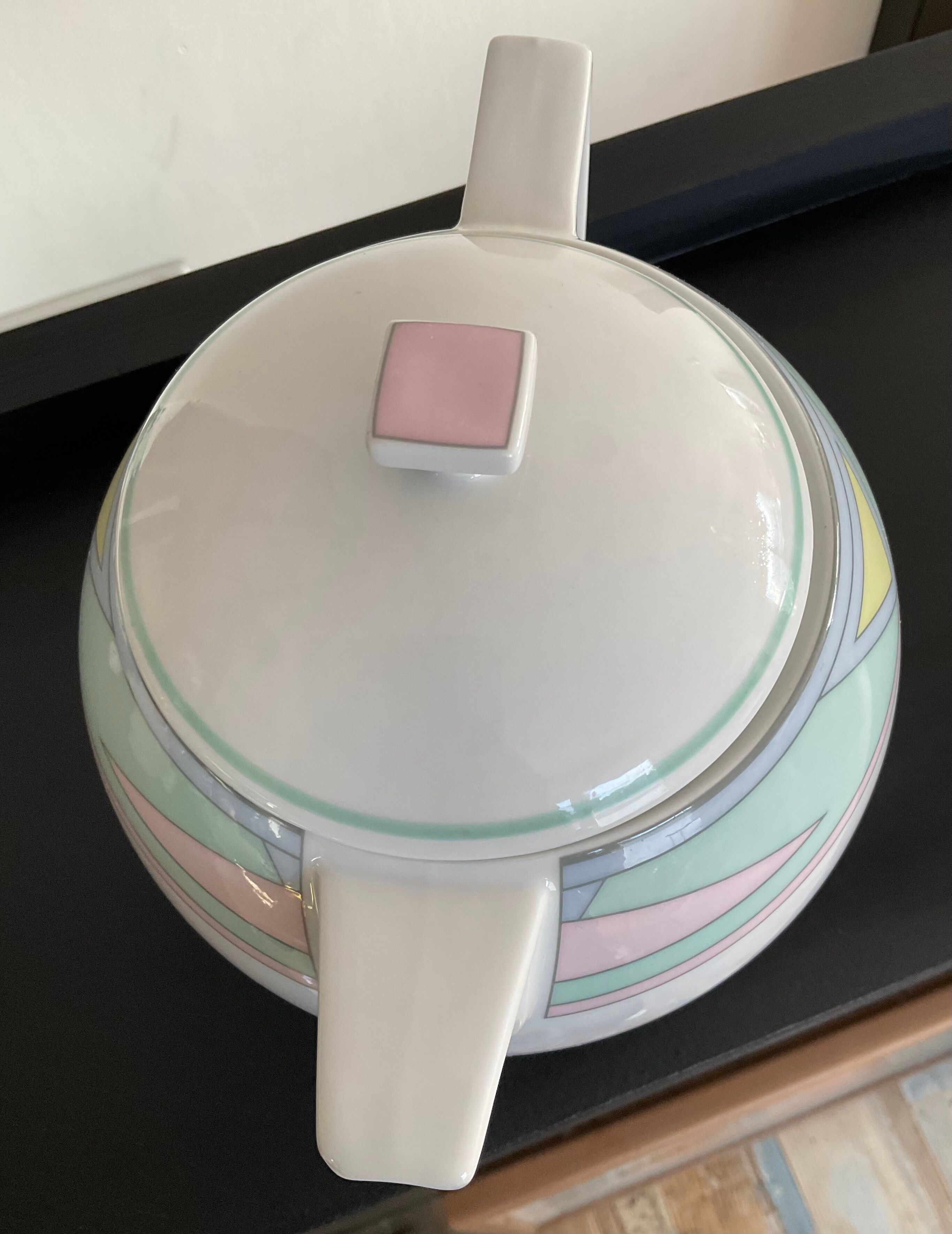 Teapot Art Deco ceramic West Germany 70s