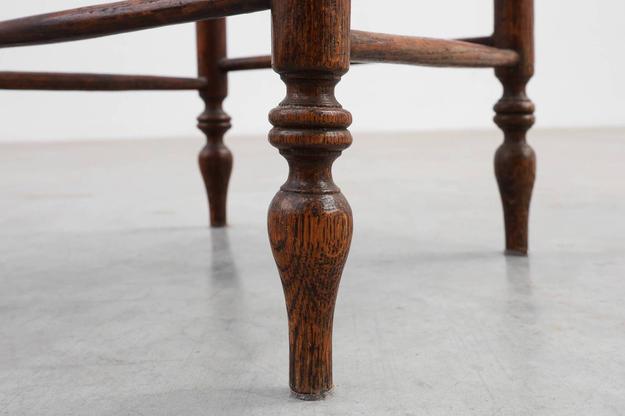 Antique French wooden Stool with Cane Seat, Early 19th Century