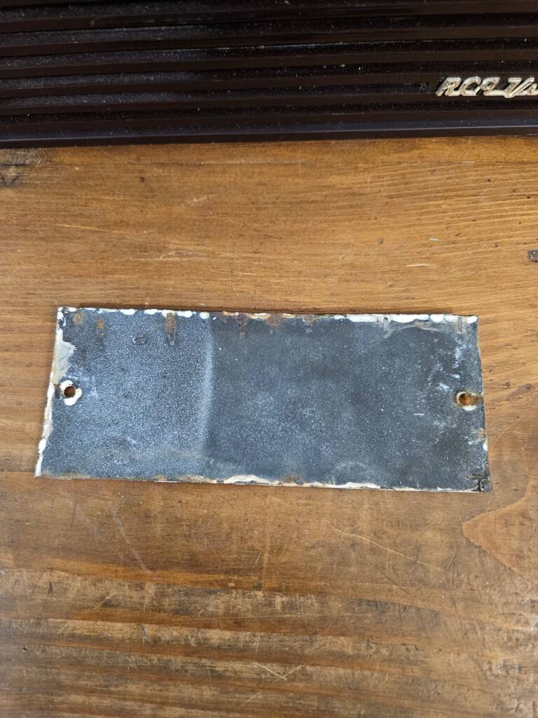 Enameled Office Plate - Old enameled plate