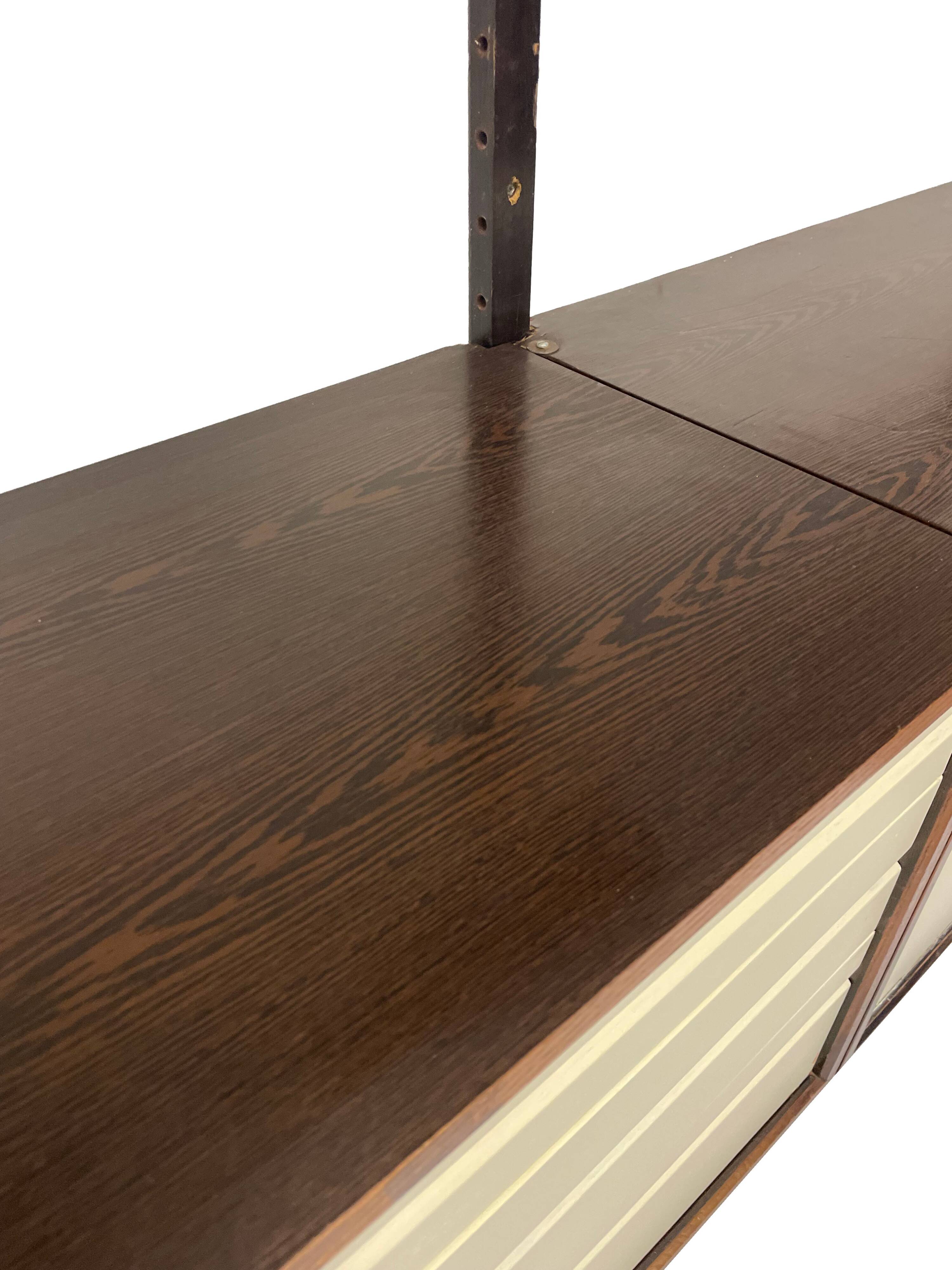 Vintage Poul Cadovius Royal System Wandsysteem Wenge