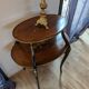 Table à thé marquetée style Louis XV 19ème