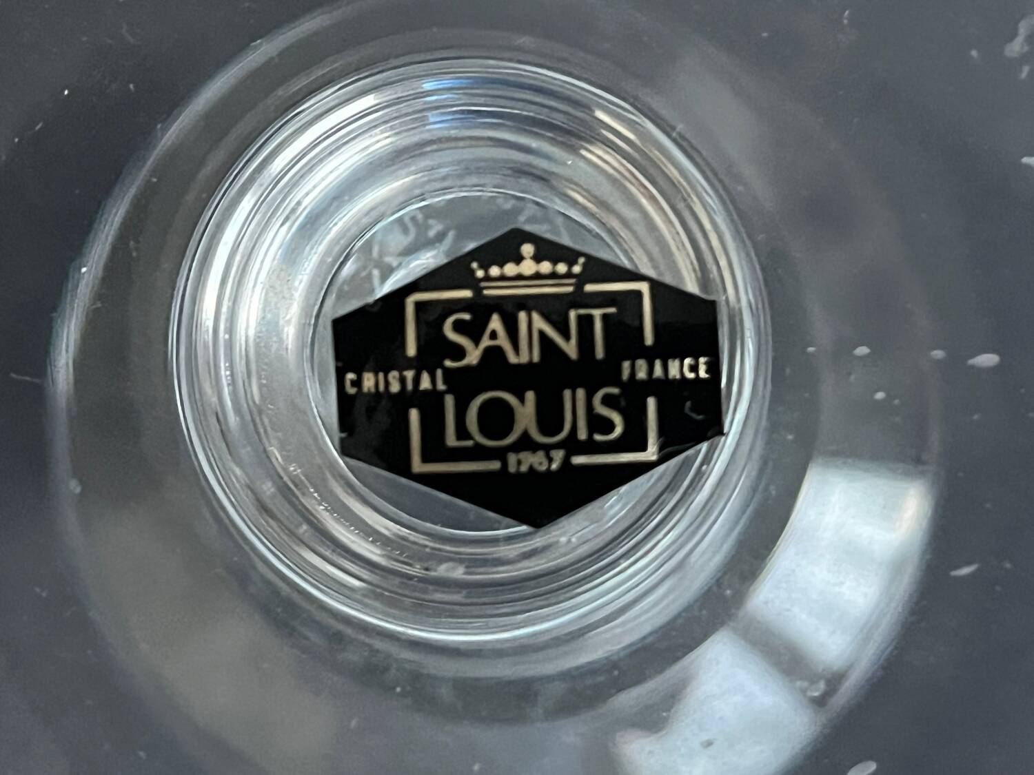 Crystal candlestick from Saint Louis