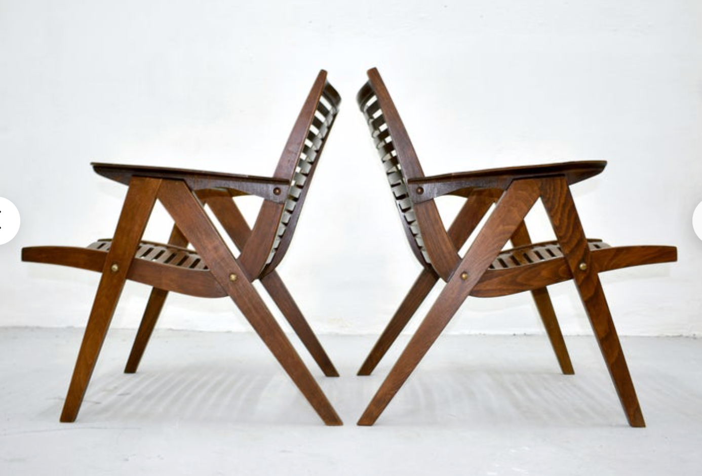 Chairs designed by Niko Kralj produced by Stol Slovenia