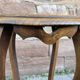 Antique French Art Deco pedestal table 1930s oak plant holder