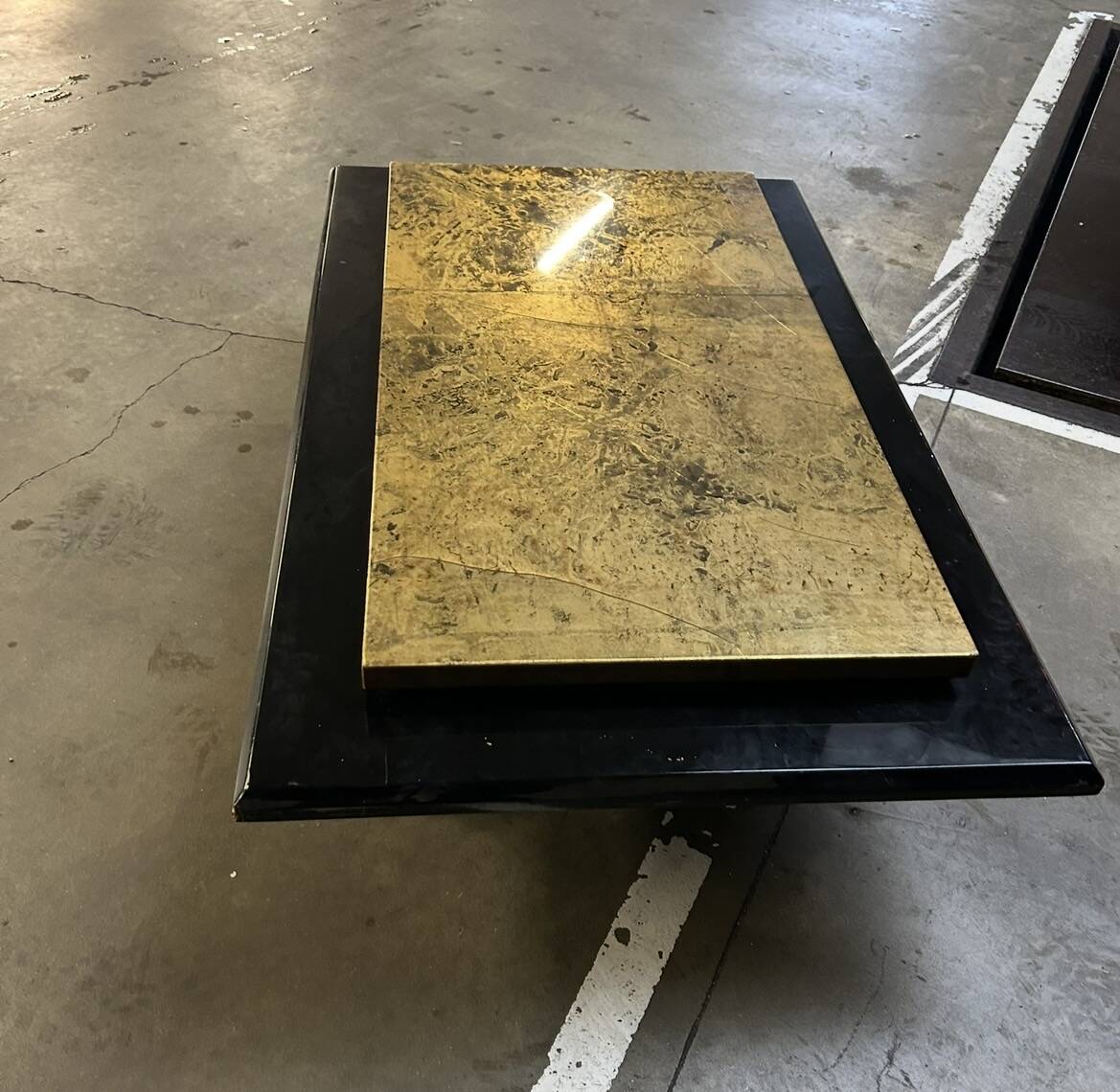 Coffee table in the style of Guy Lefebvre, 1970s.