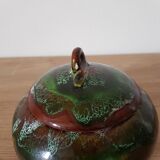 Small green Vallauris style candy box