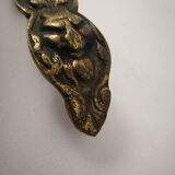 bougeoir en bronze ou laiton ras de cave