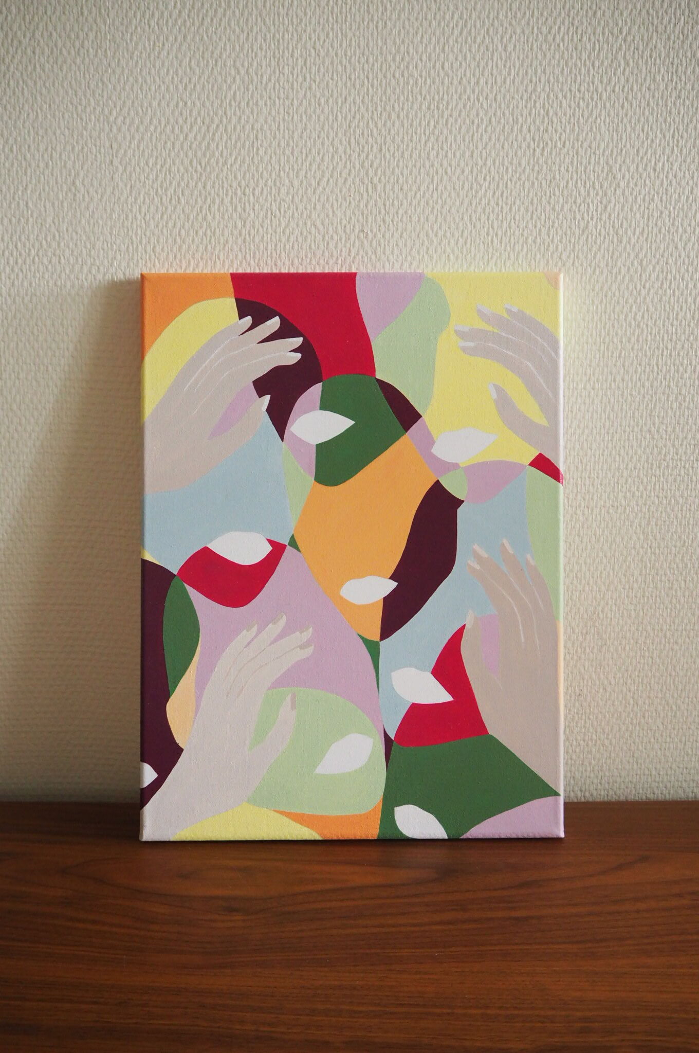 Colorful faces painting