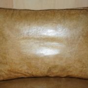 Edwardian Style Leather Two-Seater Sofa with Studs