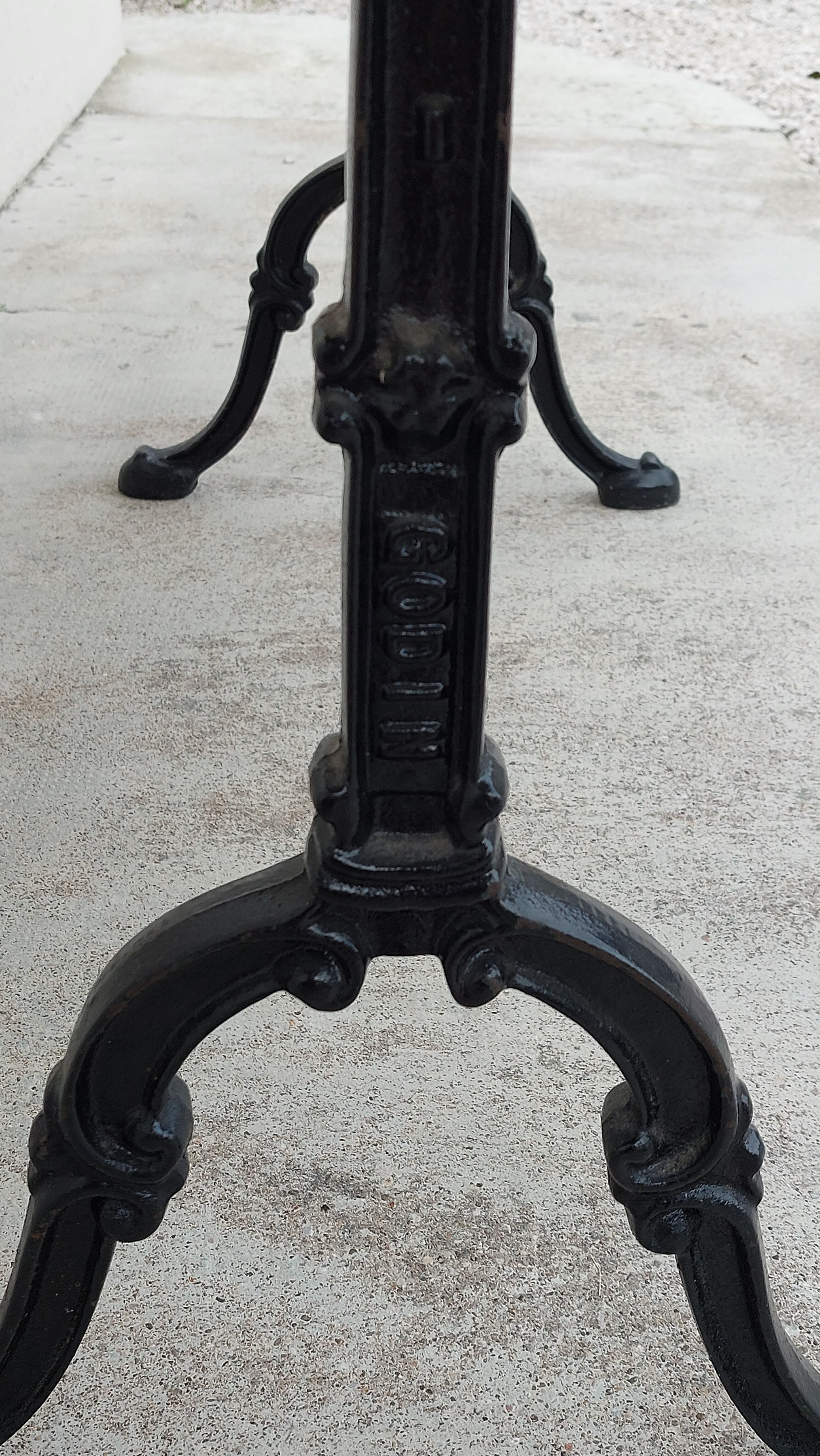 Bistro table restaurant marble godin -1m64