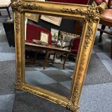 Golden wood mirror