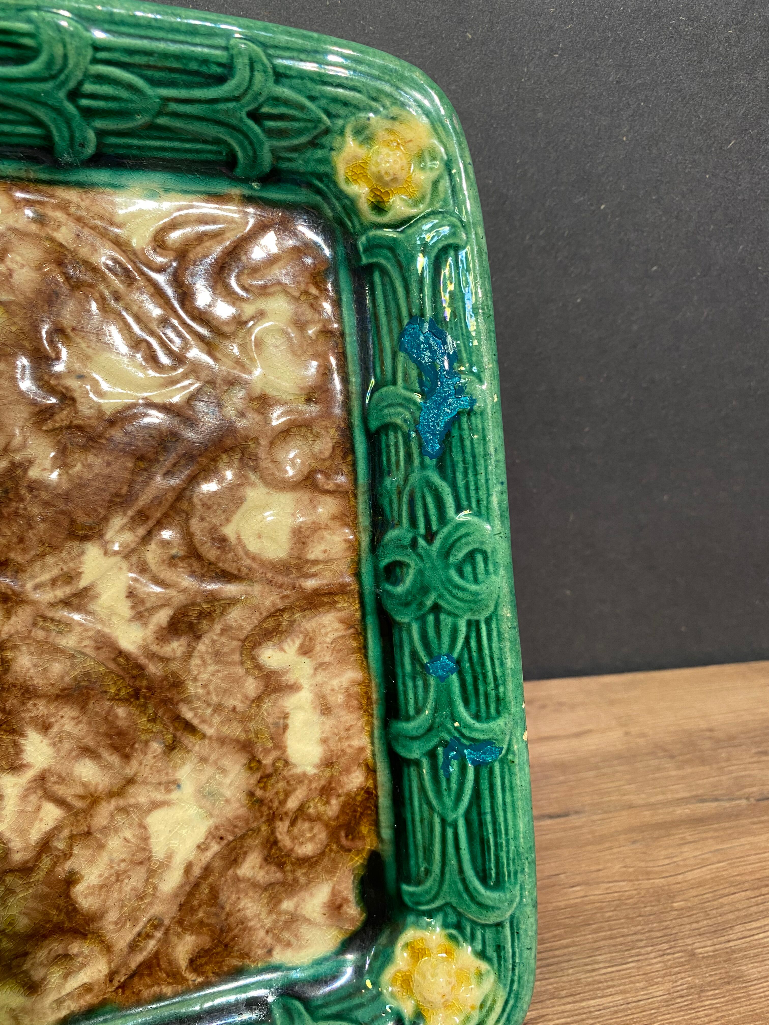 Plateau, flat in slip late nineteenth early twentieth