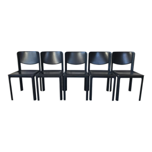 Suite de 5 chaises en