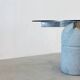 Italian brutalist dining table by Giovanni Offredi for Saporiti Italy