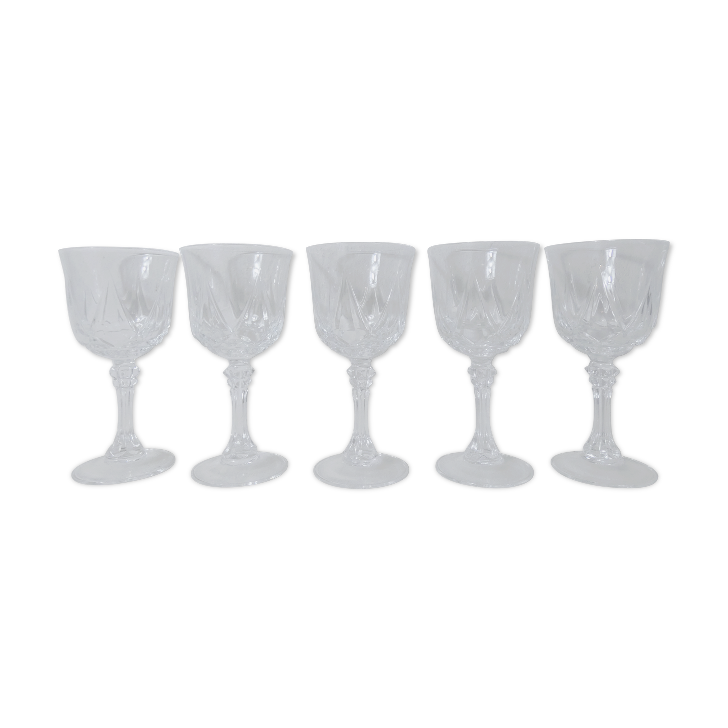 5 crystal water glasses 20cl
