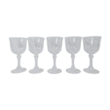 5 crystal water glasses 20cl