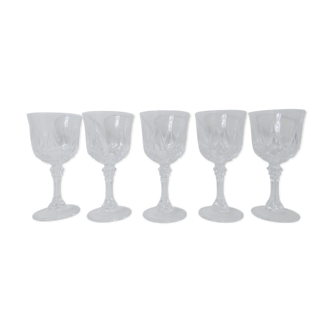 Set de 5 verres à eau en cristal 20cl