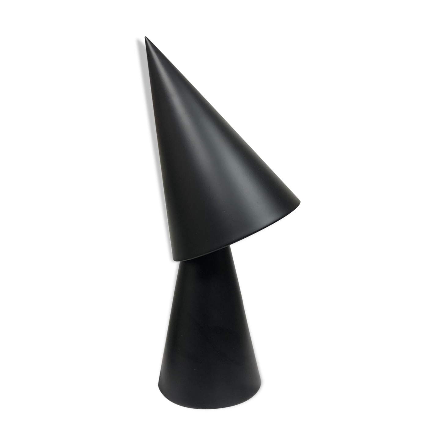 Black double cone lamp
