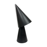 Black double cone lamp