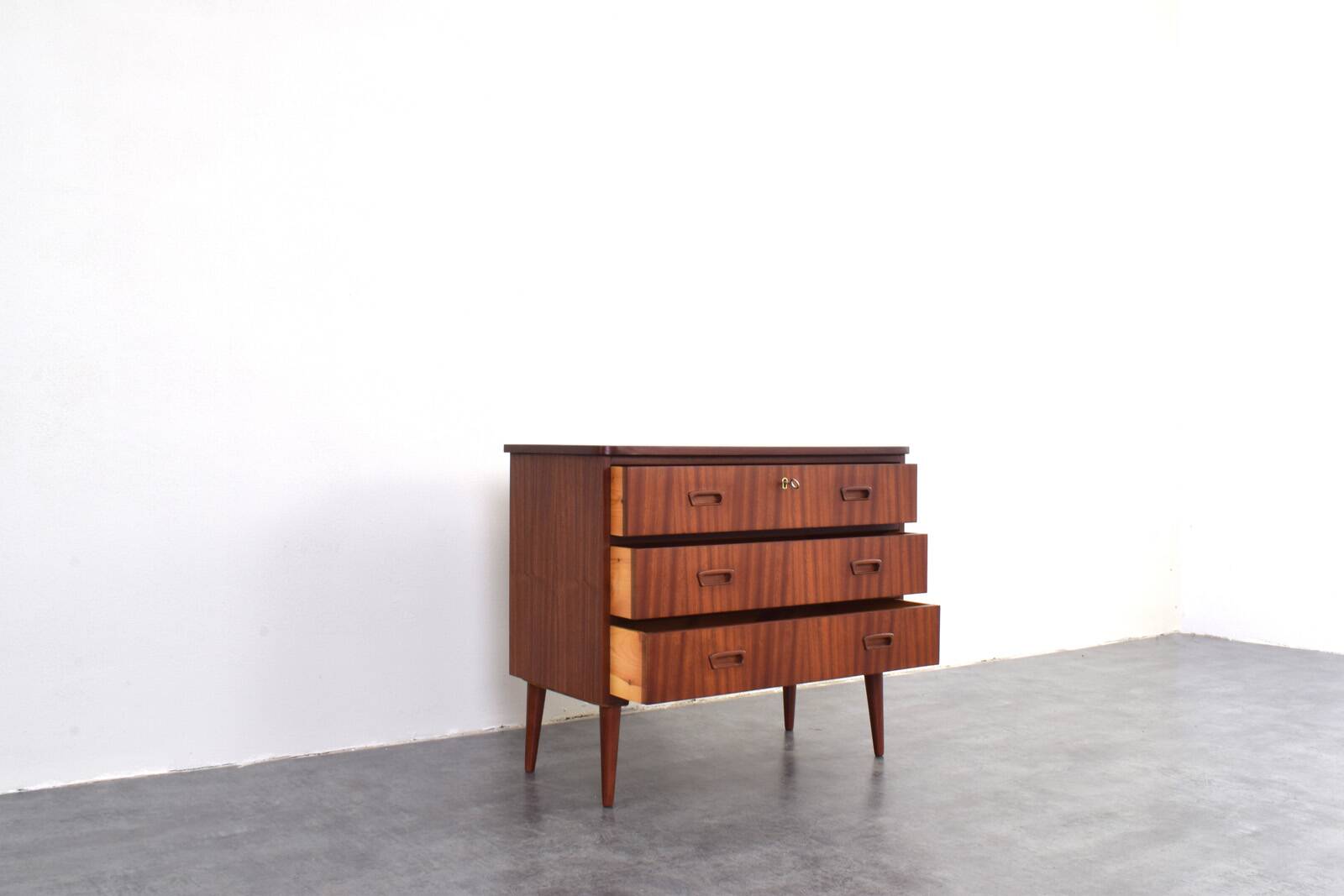 Mid-Century Danish Teak Chest of Drawers, 1960s.