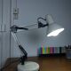 White articulated architect lamp - vintage industrial style