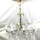 Chandelier with 8 lights in bronze and crystal