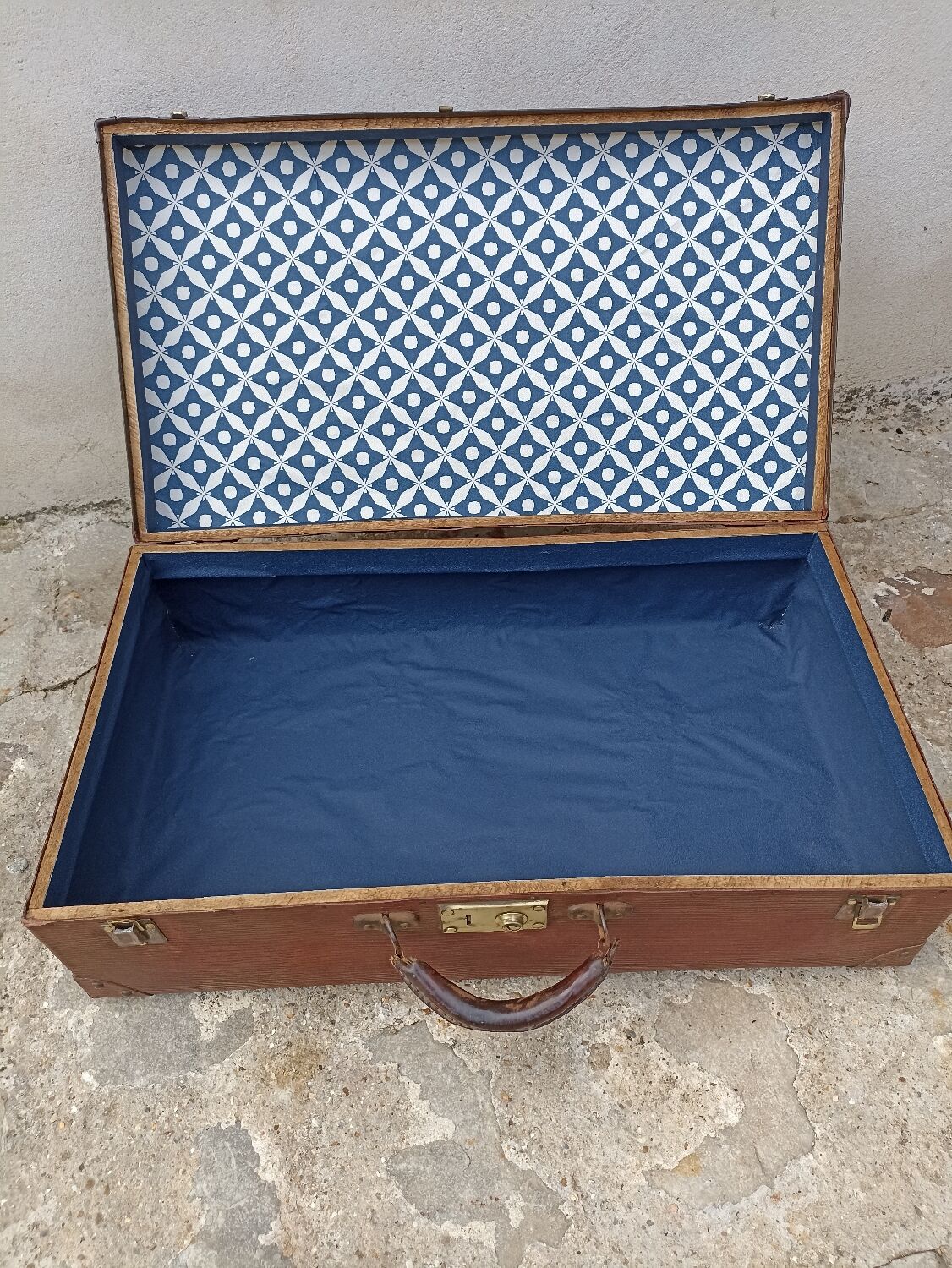 Antique cardboard suitcase