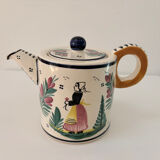 Large teapot Henriot 1950 - HB Quimper Brittany