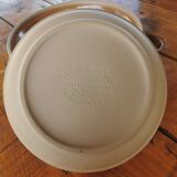 6 BP plates in Burgundy stoneware