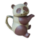 Vintage Authentic Zoomorphic Panda Teapot in Japanese Stoneware