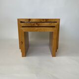 1970s burl nest tables