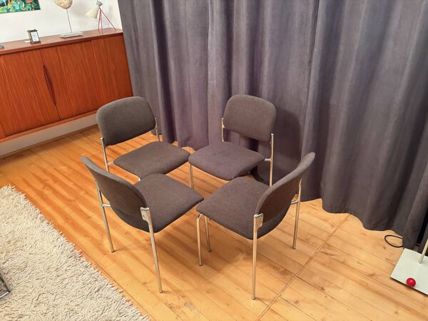 Set of four chairs, 1980s