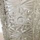 Vase vintage en verre h 37 cm