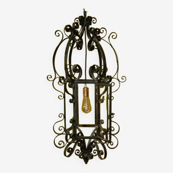 French Gothic Style Metal Lantern from around 1900